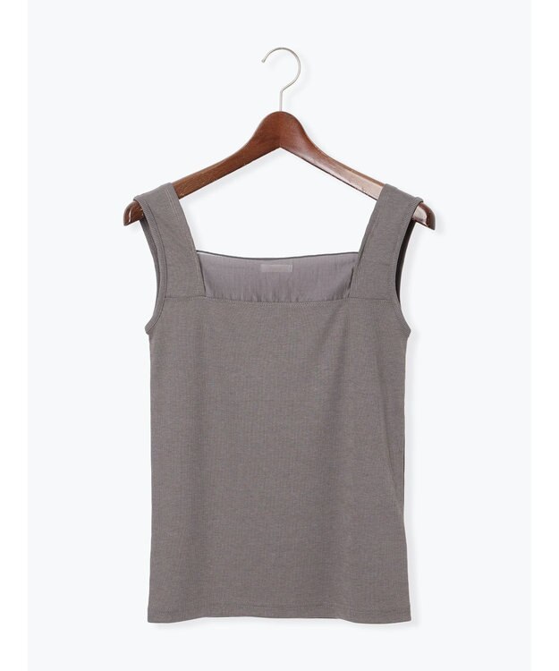 Te chichi シアー切替タンクトップ グレー