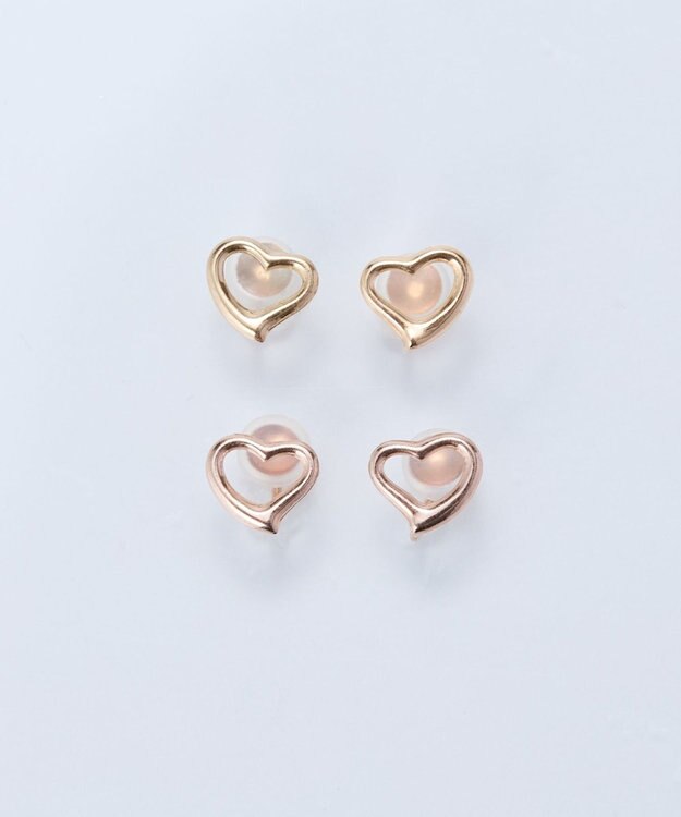 Phoebe 【K10】オープンハートイヤリング ゴールド