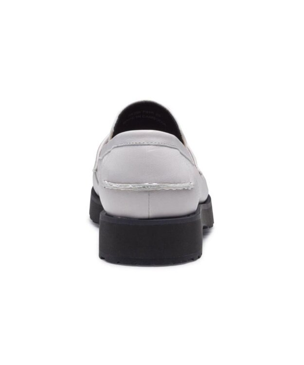 REGAL FOOT COMMUNITY 【リーガルレディース】F81R ギャザーローファー カジュアルシューズ グレーアイボリー