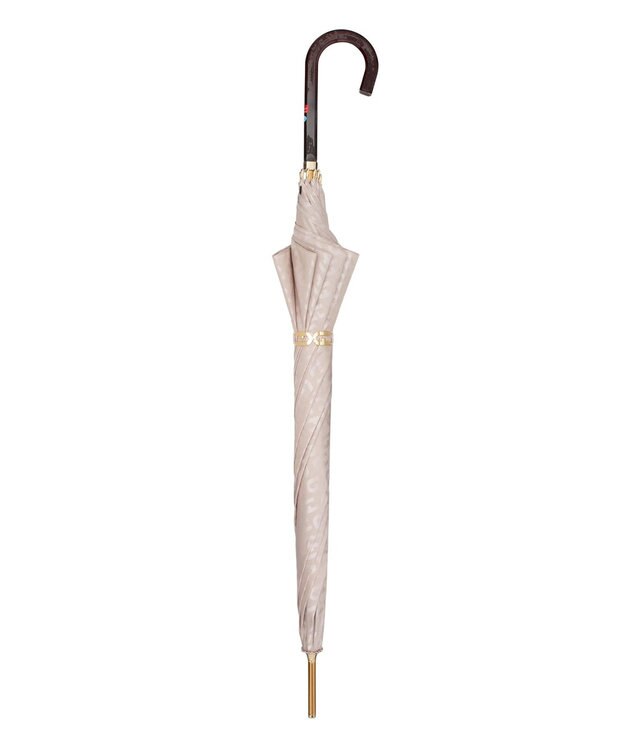 MOONBAT FURLA 長傘 モノグラムジャガード UV 日本製 ベージュ