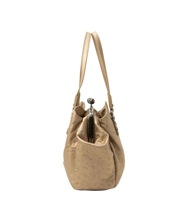 ANNA SUI ノーブル 2way口金ハンドバッグ ゴールド