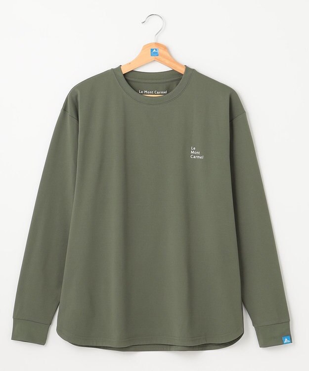 SHARE PARK LADIES 【UNISEX】吸水速乾 LMCバックプリントロングスリーブTシャツ（S・Mサイズ） オリーブ