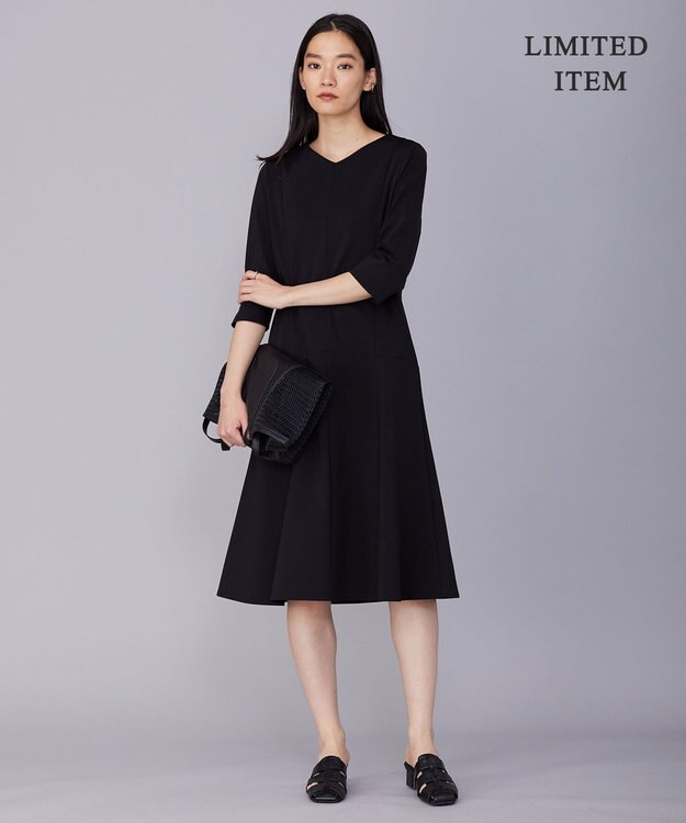 ICB 【WEB限定】コットンコンプレッシャー ワンピース ブラック系