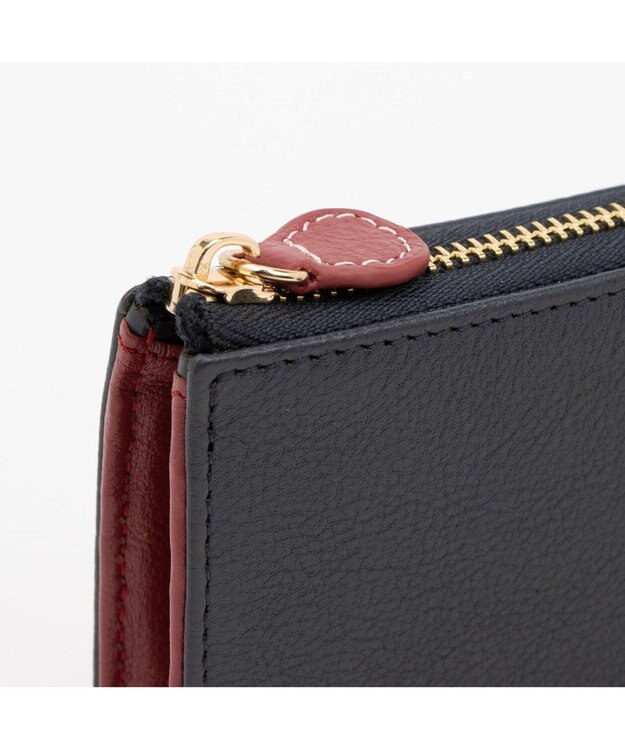 UNBILLION アトランタ ATLANTA / 牛革L字ファスナー長財布 ネイビー