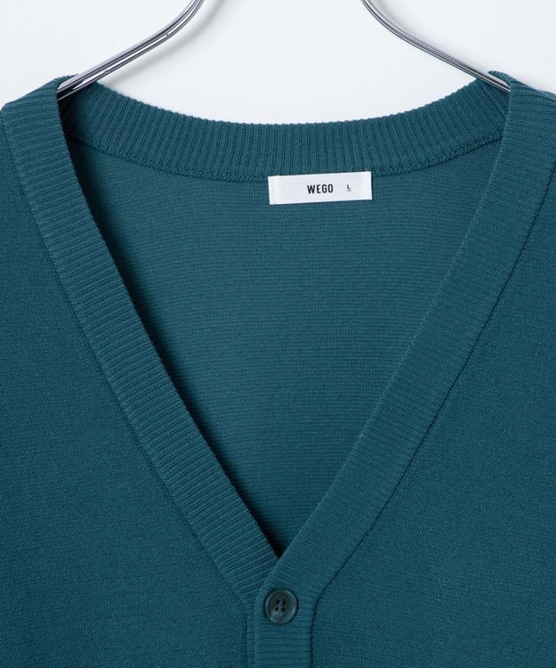 WEGO 【ユニセックス着用ITEM/紫外線対策/冷房対策】オーバーフィットドライタッチカーディガン ブルー