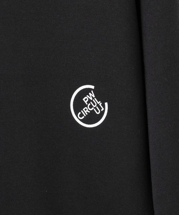 PW CIRCULUS 【WOMEN】ハーフジップ スウェット ブラック系