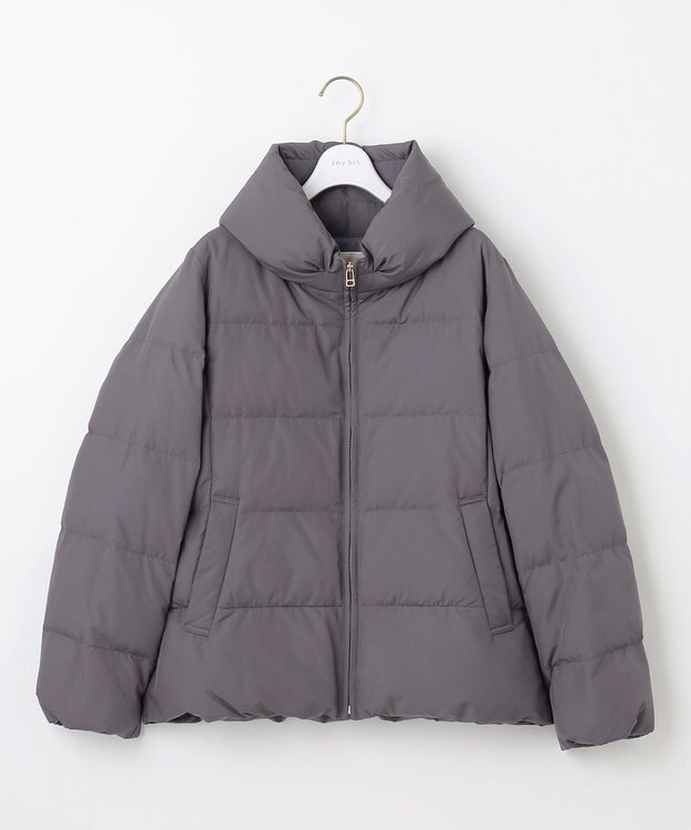 ANY SIS L 【洗える】エコファイバーミックスショート ダウン スレート