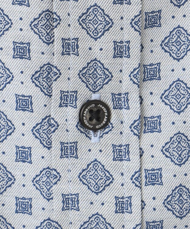 JOSEPH ABBOUD 【キングサイズ・柔らか】ファインパターンプリント シャツ サックスブルー系5