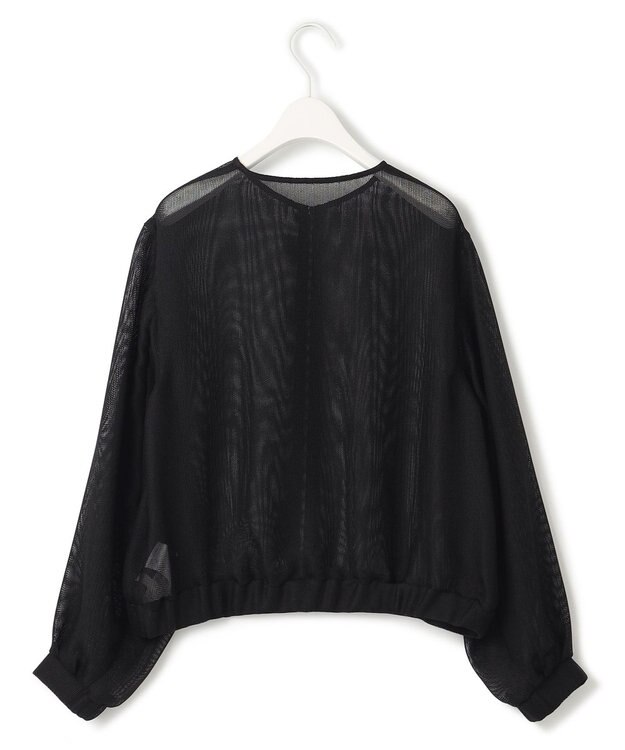 ICB L 【洗える】 Ta/Peメッシュ ブルゾン ブラック系