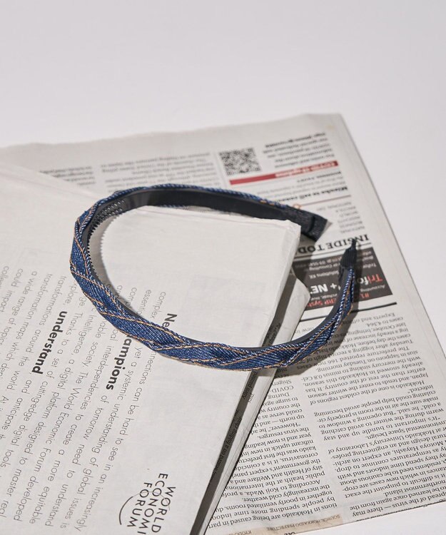 AMERICAN HOLIC デニムツイストカチューシャ Indigo