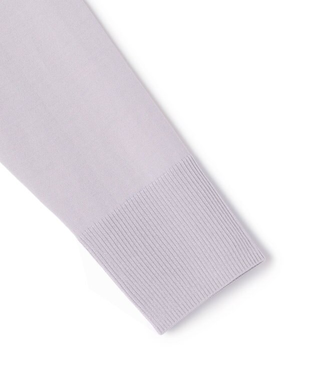 BEIGE， JULIE / コットンシルク クルーネックカーディガン Lilac