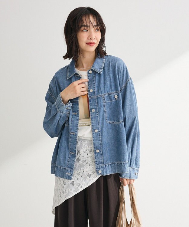 Green Parks シアーデニムシャツＧジャン Indigo