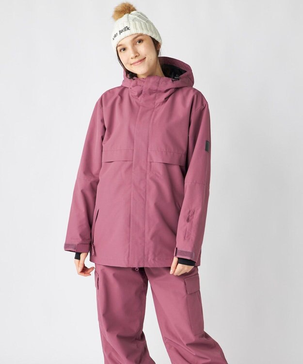 OP／FILA 【ocean pacific】スノーウェア ワークスタイルジャケット ワインレッド