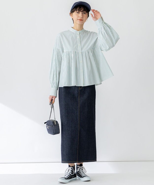 23区 【Oggi3月号掲載】デニム ロゴ キャップ ネイビー系