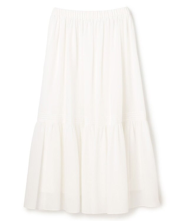 UNFILO エアリー ギャザースカート オフ