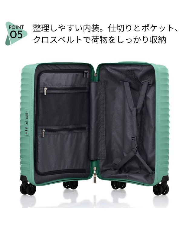 Samsonite アメリカンツーリスター スーツケース 35L ダイアジップ スピナー55 DIAZIP グリーン