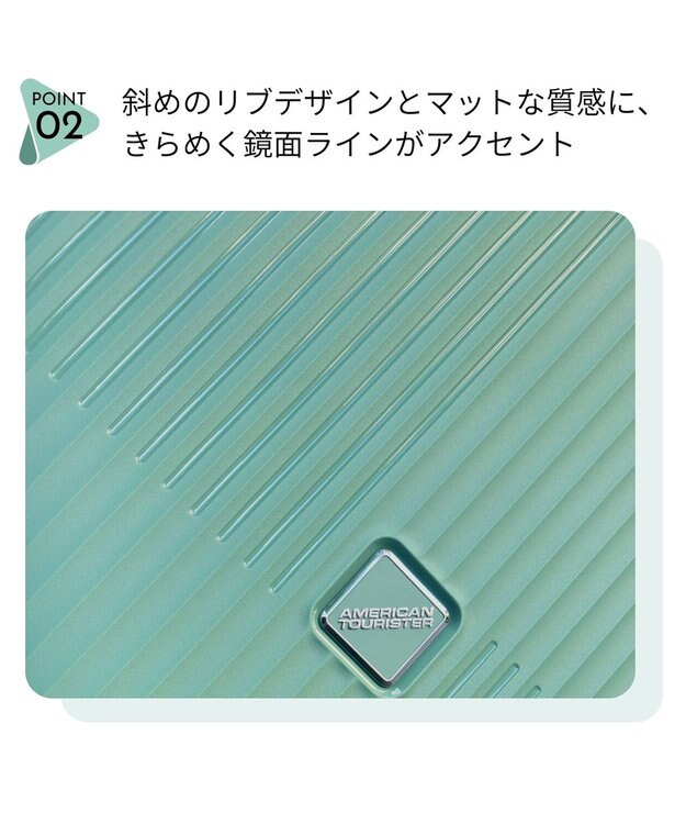 Samsonite アメリカンツーリスター スーツケース 35L ダイアジップ スピナー55 DIAZIP グリーン