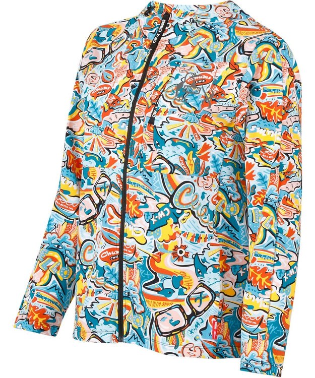 CW-X 【WOMEN】 CW-X 【CHUMS (チャムス)コラボ】 レディーストップス ジャケット はっ水(本体) フードつき(ドローコードで調整可能) 長袖 UVカット率90％以上（本体） レディース LNY530 /ワコール ターコイズ