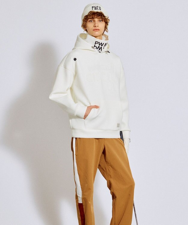 PW CIRCULUS 2025 NEW！【MEN】デタッチャブルフーディ ゴルフ ホワイト系