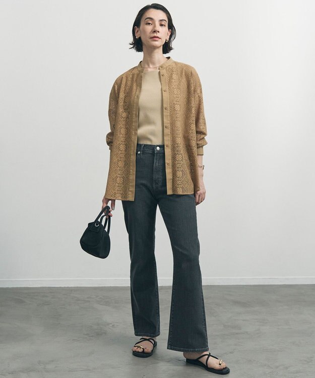 UNFILO 【UNFILO DENIM】フレアデニム グレー