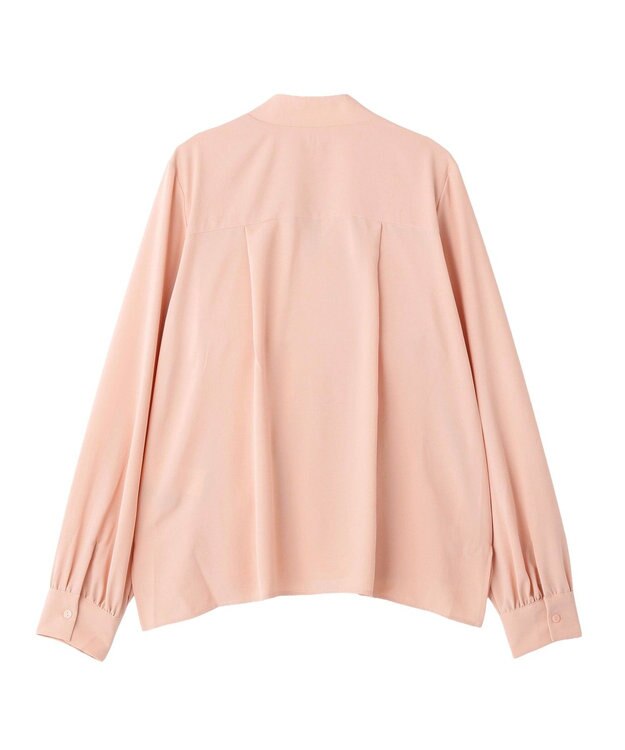 YECCA VECCA スカーフリング付きボウタイブラウス Pink