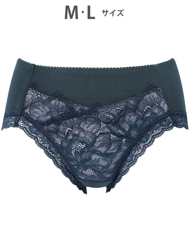 WACOAL ショーツ 【ハグするブラ】 BXB418とペア はきこみ丈ふつう 綿混(バック) レディース PXB218 /ワコール グレイッシュブルー