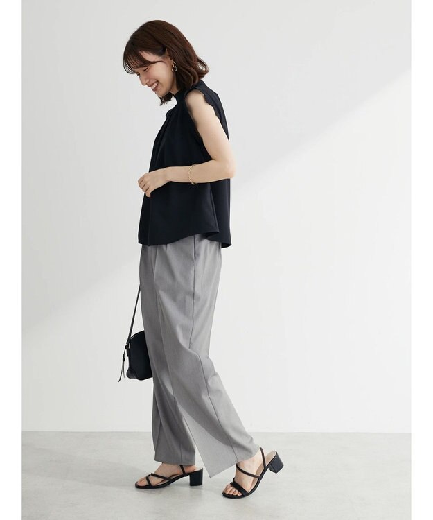 Green Parks ワイドタックパンツ Gray