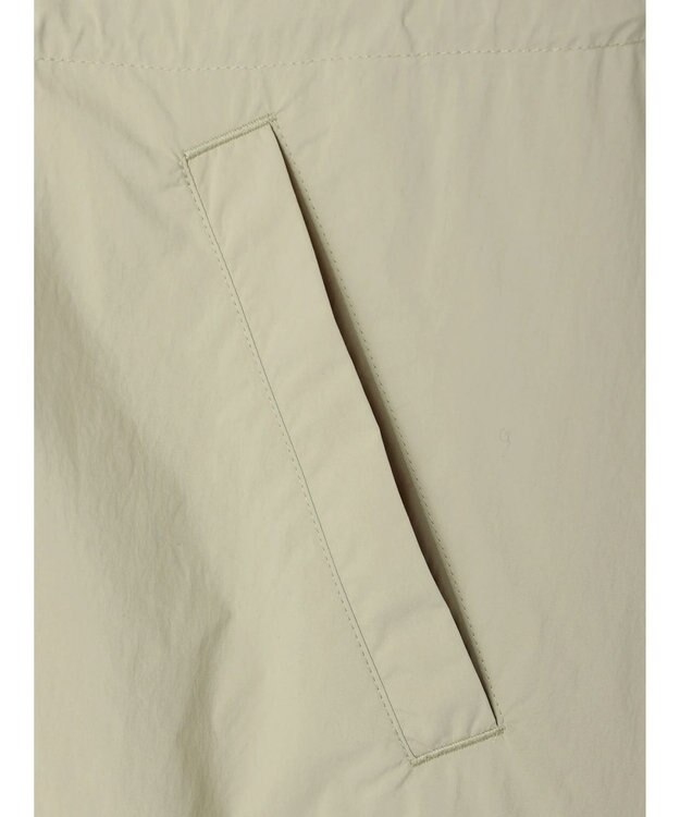 earth music&ecology テックフードロングコート Light Khaki