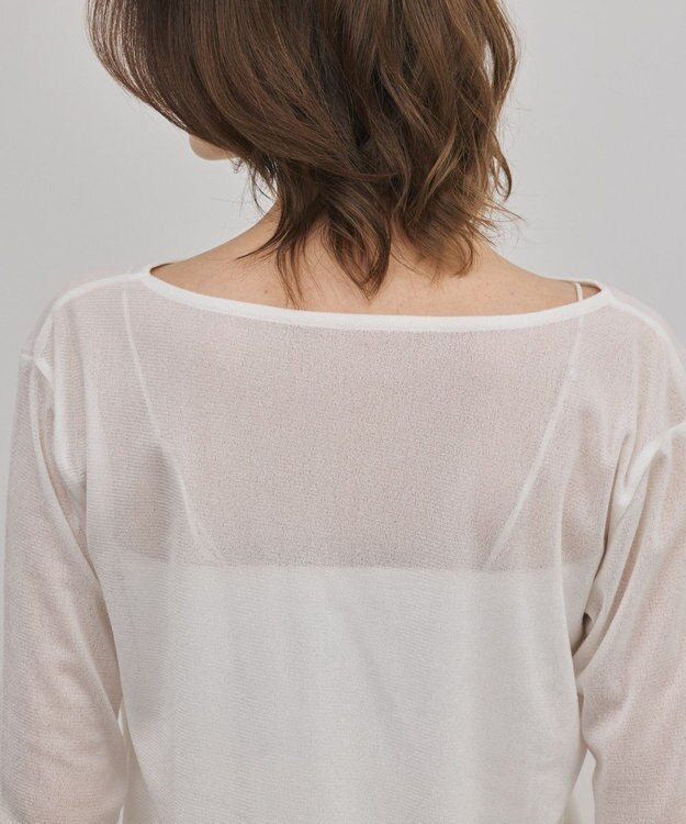 GRACE CONTINENTAL シアーレイヤードカットトップ ホワイト