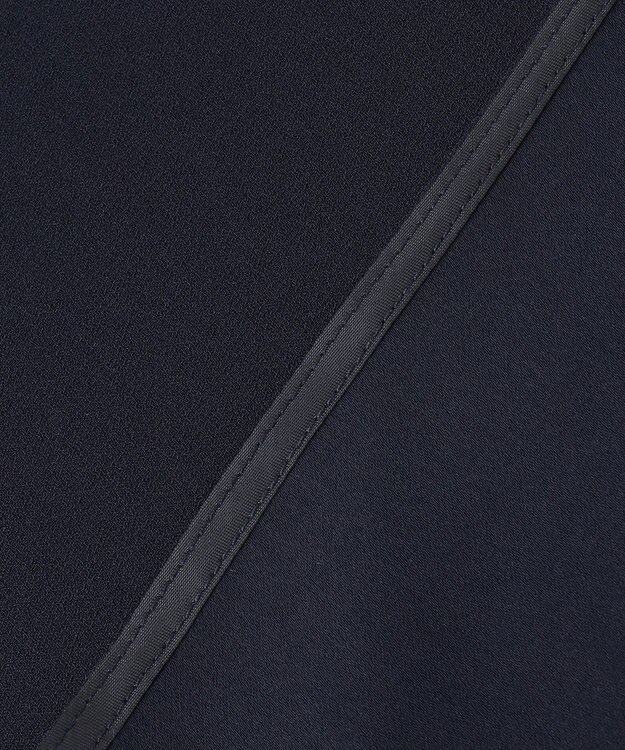 23区 S 【洗える/好評につき新色追加】ストレッチジョーゼットリブコンビ バックデザイン カットソー ネイビー系