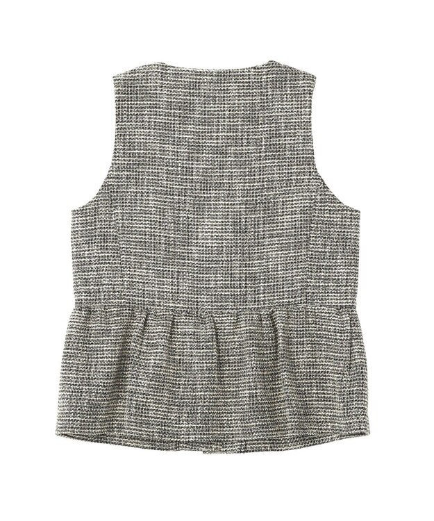 YECCA VECCA ツイードペプラムジレ Mix