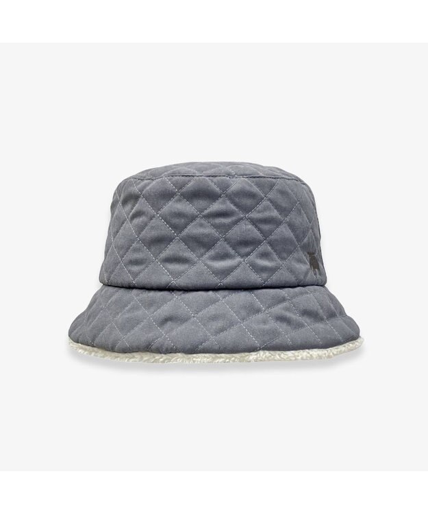 林八百吉商店 moz  バックサテンキルトバケットハット グレー