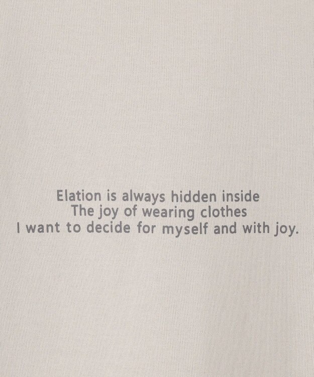 J.PRESS LADIES S ロゴ Tシャツ グレージュ系