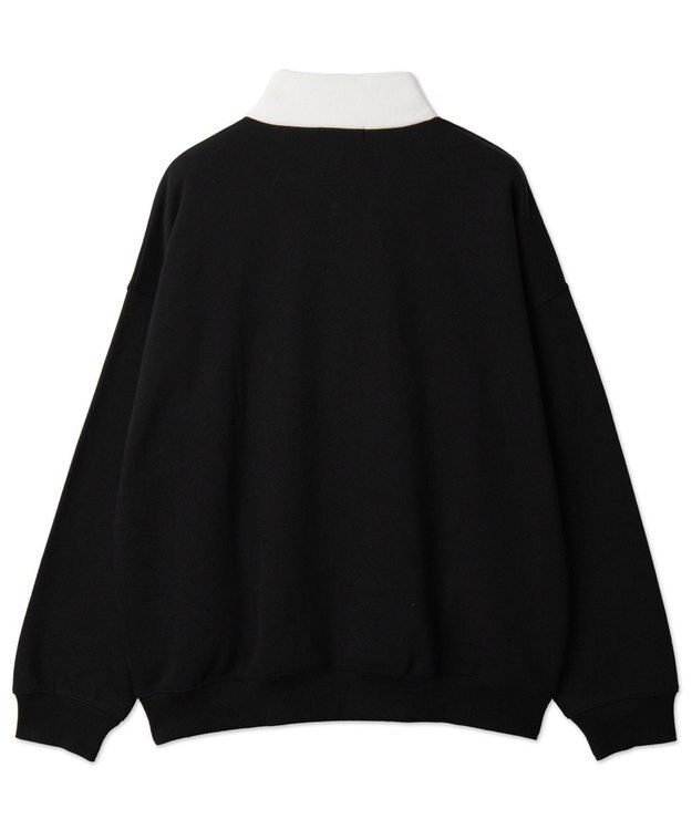 WEGO サークルロゴハーフジッププルオーバー ブラック