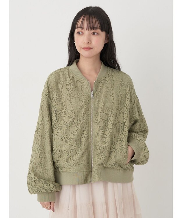 earth music&ecology リバーシブルＭＡー１ Light Khaki
