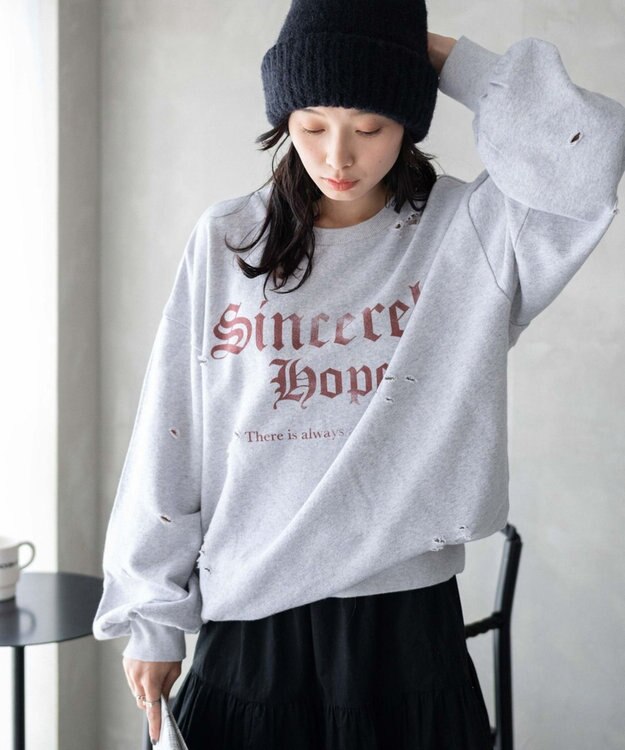 WEGO ダメージスウェット 柄1