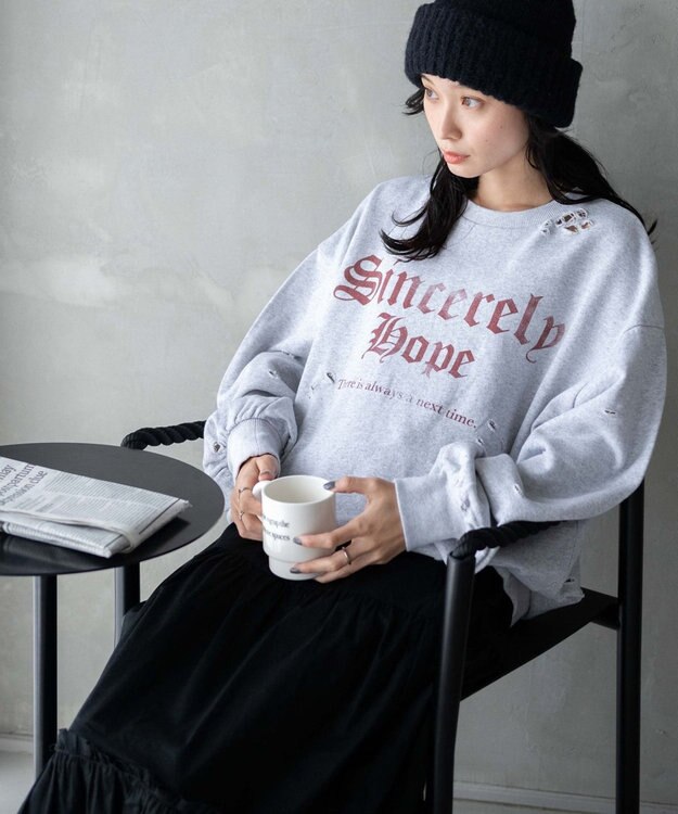 WEGO ダメージスウェット 柄1