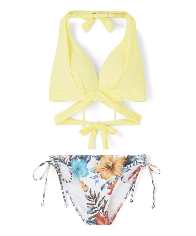 San-ai Resort（三愛水着楽園） ナチュラルだけどしっかり盛れる【ナチュラルアップブラ】　ノンワイヤービキニ　9M　【San-ai Resort（サンアイリゾート）】 イエロー