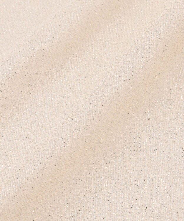 自由区 ラメスクエア ストール アイボリー