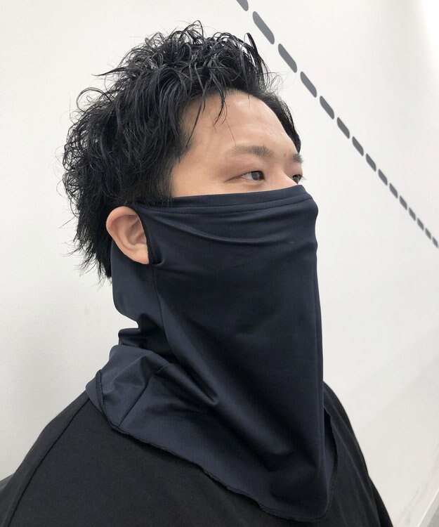 23区GOLF レジャー&スポーツのお供にも【UV/吸汗速乾】フェイスカバー ネイビー系