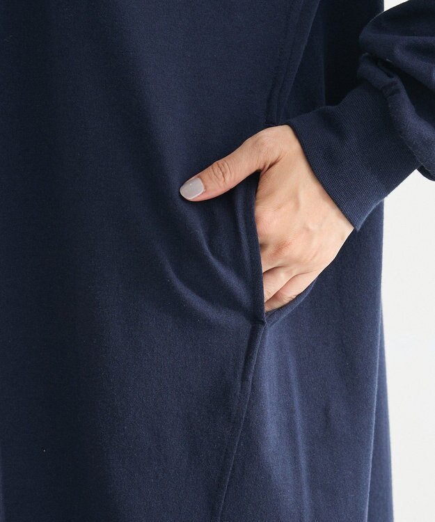 Green Parks ラガーシャツワンピース Navy