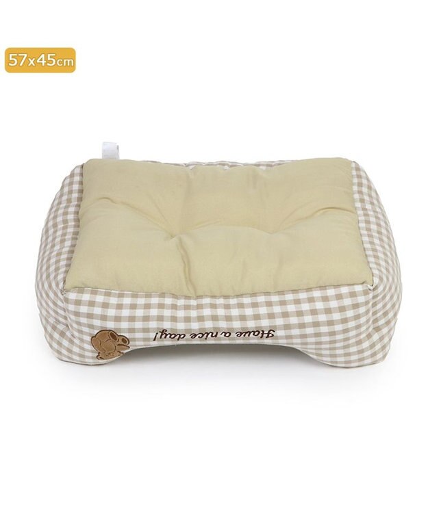 PET PARADISE ペットパラダイス  クール 四角カドラー 《くまチェック柄》 中型犬 くまチェック柄