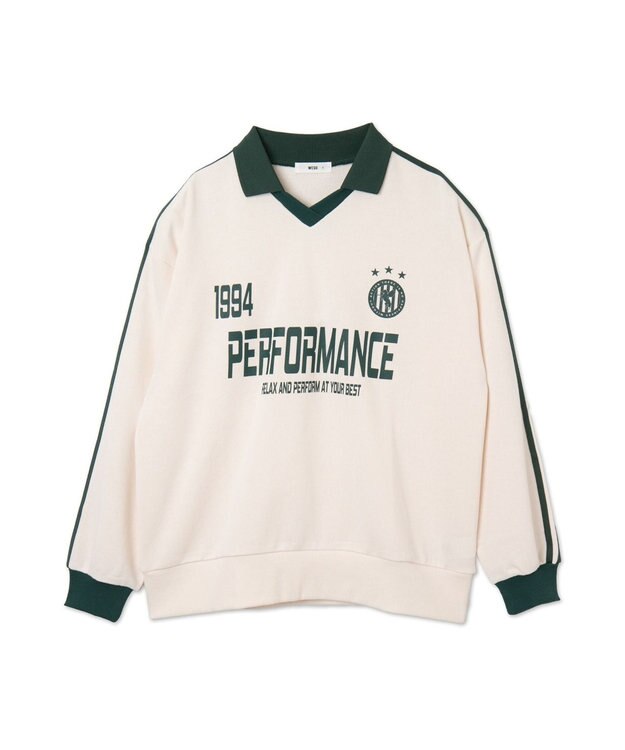 WEGO ゲームグラフィックビッグスウェット ホワイトアイボリー