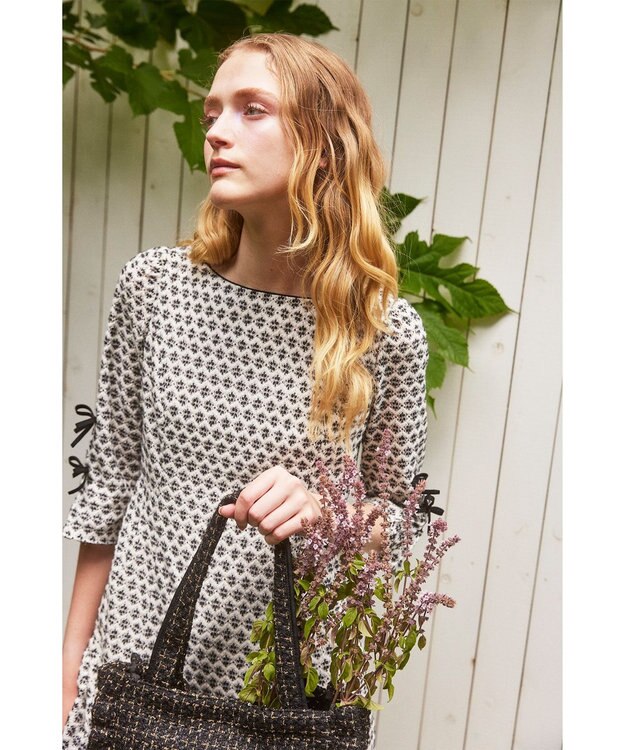 TOCCA 【WEB限定】FLOWER FLUFFY ドレス ホワイト系