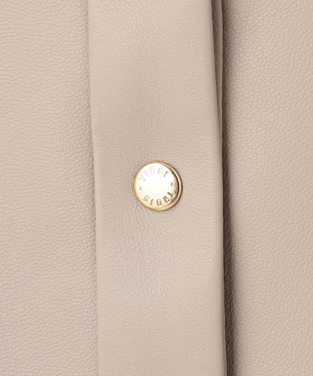 23区 S ラムレザー ノーカラージャケット グレージュ系