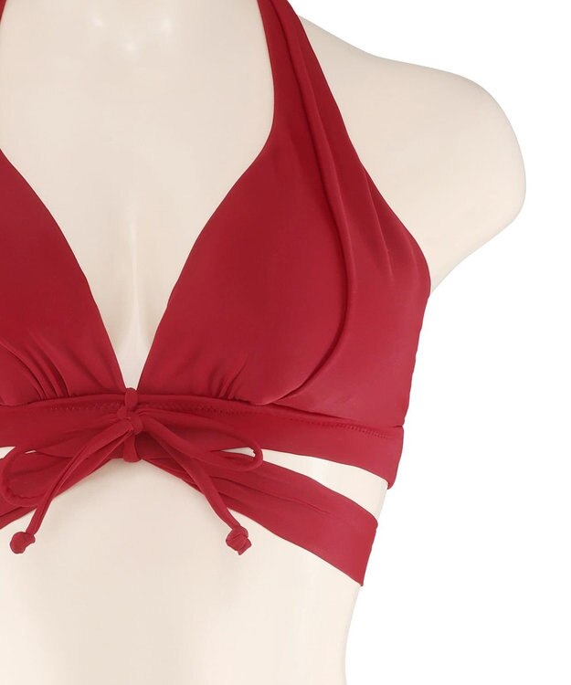 San-ai Resort（三愛水着楽園） ナチュラルだけどしっかり盛れる【ナチュラルアップブラ】　ノンワイヤービキニ　9M　【San-ai Resort（サンアイリゾート）】 レッド