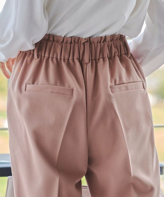 Tiaclasse 【小倉優子さん着用・洗える】カラーテーパードパンツ ピンク