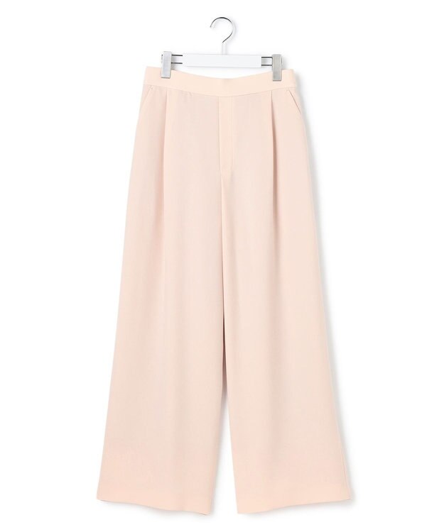 23区 【WEB&一部店舗限定】ストレッチジョーゼット ワイドパンツ ピンク系