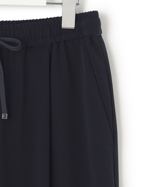 23区 L 【WEB限定/洗える】2WAYストレッチツイル ワイドパンツ ネイビー系