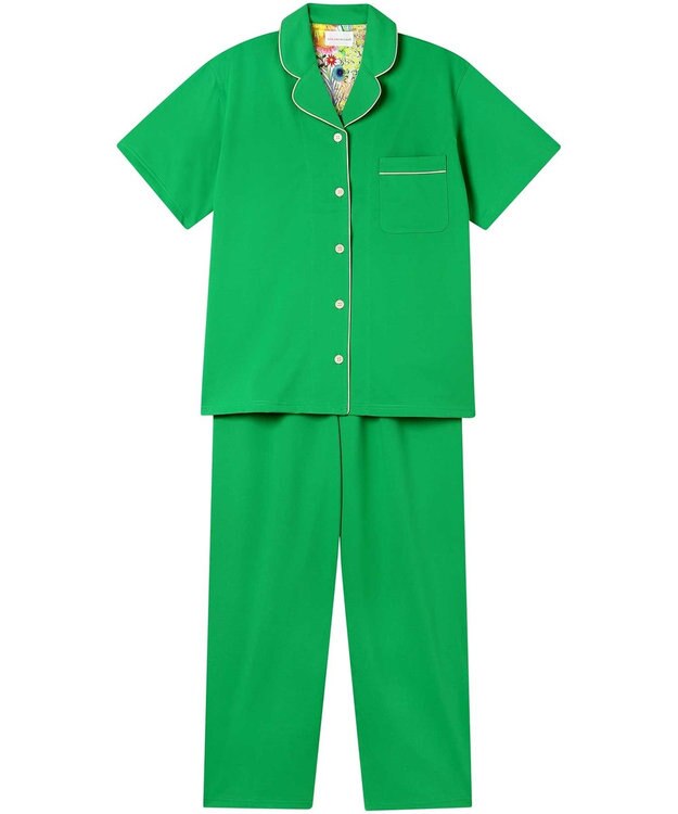 une nana cool 【綿混】両染ジャージ半袖パジャマ MADE WITH LIBERTY FABRIC GR